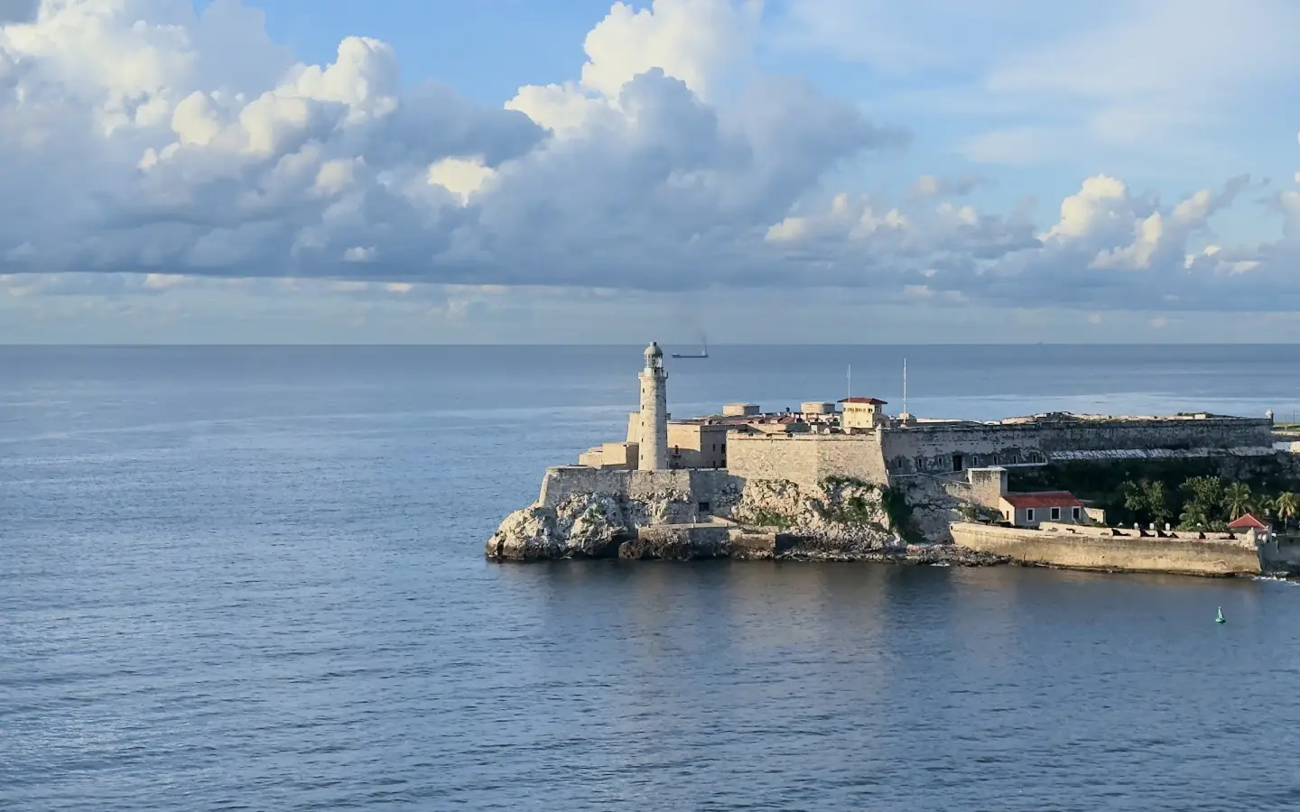 Castillo del Morro and its lighthouse at the entrance to Havana harbour, Cuba